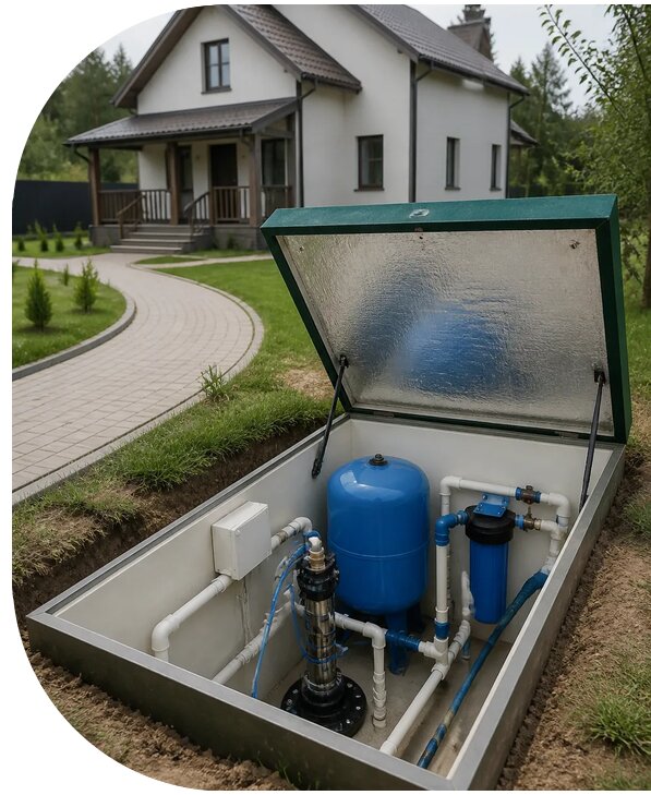 Автономное водоснабжение дома в Дагестанских Огнях от 154845 р. | АПаруса-Дгс